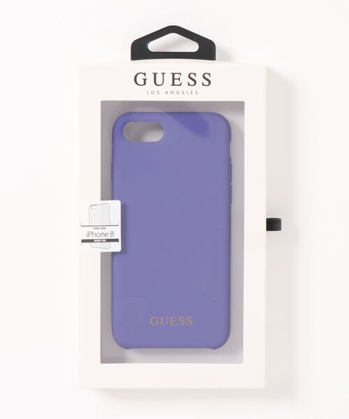 Guess（ゲス）の「【GUESS】ゲス　SILICONE COLLECTION GOLD LOGO　iPhoneケース　iPhone SE(第2世代）,8,7（スマホケース/カバー・レディース・パープル/ライトピンク・FREE）」の6枚目の写真