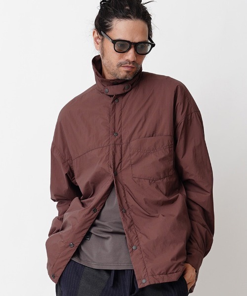 EGO TRIPPING(エゴトリッピング)の「ms4786-PLUMP OVERSHIRTS シャツ(シャツ/ブラウス・メンズ・ブラック/ワイン/チャコール・46/48)」の1枚目の写真