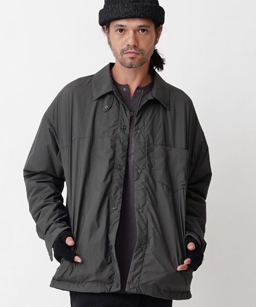 EGO TRIPPING(エゴトリッピング)の「ms4786-PLUMP OVERSHIRTS シャツ(シャツ/ブラウス・メンズ・ブラック/ワイン/チャコール・46/48)」の3枚目の写真
