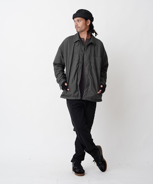 EGO TRIPPING(エゴトリッピング)の「ms4786-PLUMP OVERSHIRTS シャツ(シャツ/ブラウス・メンズ・ブラック/ワイン/チャコール・46/48)」の18枚目の写真
