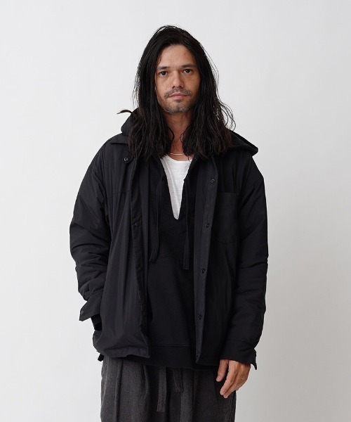 EGO TRIPPING(エゴトリッピング)の「ms4786-PLUMP OVERSHIRTS シャツ(シャツ/ブラウス・メンズ・ブラック/ワイン/チャコール・46/48)」の9枚目の写真