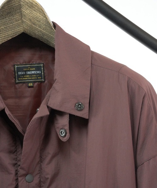 EGO TRIPPING(エゴトリッピング)の「ms4786-PLUMP OVERSHIRTS シャツ(シャツ/ブラウス・メンズ・ブラック/ワイン/チャコール・46/48)」の7枚目の写真