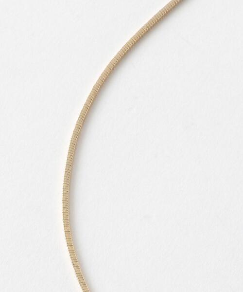 green label relaxing（グリーンレーベルリラクシング）の「スネークチェーン スライド ネックレス（ネックレス・レディース・ゴールド/シルバー・FREE）」の5枚目の写真