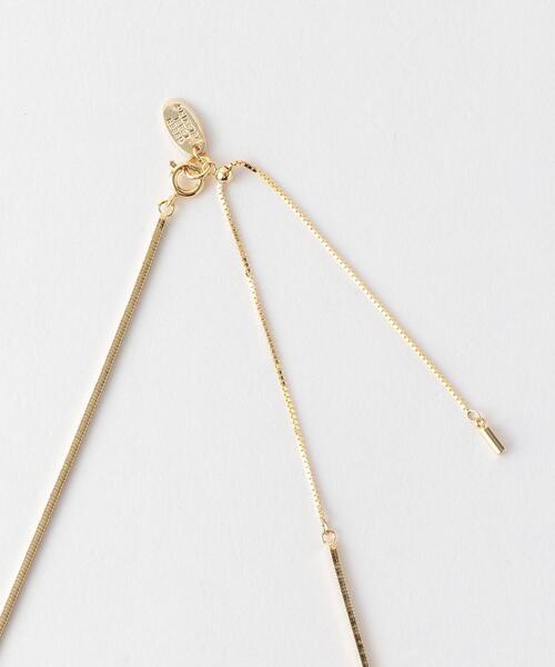 green label relaxing（グリーンレーベルリラクシング）の「スネークチェーン スライド ネックレス（ネックレス・レディース・ゴールド/シルバー・FREE）」の4枚目の写真
