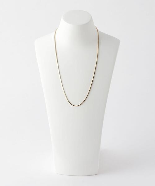 green label relaxing（グリーンレーベルリラクシング）の「スネークチェーン スライド ネックレス（ネックレス・レディース・ゴールド/シルバー・FREE）」の7枚目の写真