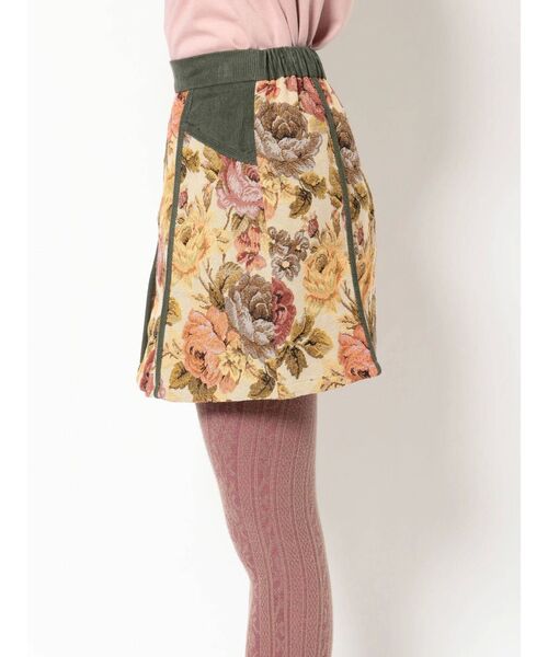 merry jenny（メリージェニー）の「ジャガードキリカエミニスカート（スカート・レディース・カーキ/ボルドー・FREE）」の12枚目の写真