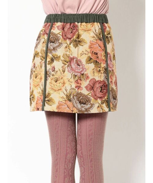 merry jenny（メリージェニー）の「ジャガードキリカエミニスカート（スカート・レディース・カーキ/ボルドー・FREE）」の17枚目の写真