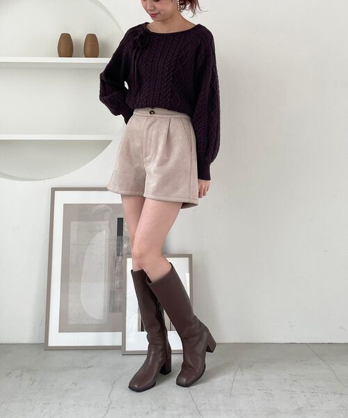 MAJESTIC LEGON（マジェスティックレゴン）の「美脚ロングブーツ（ブーツ・レディース・ブラック/ブラウン・MEDIUM/LARGE）」の4枚目の写真