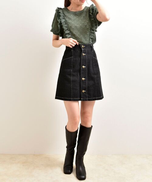 MAJESTIC LEGON（マジェスティックレゴン）の「美脚ロングブーツ（ブーツ・レディース・ブラック/ブラウン・MEDIUM/LARGE）」の11枚目の写真