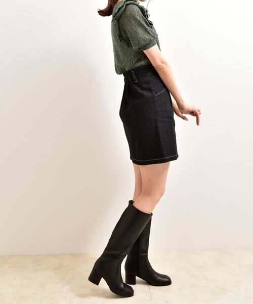 MAJESTIC LEGON（マジェスティックレゴン）の「美脚ロングブーツ（ブーツ・レディース・ブラック/ブラウン・MEDIUM/LARGE）」の12枚目の写真