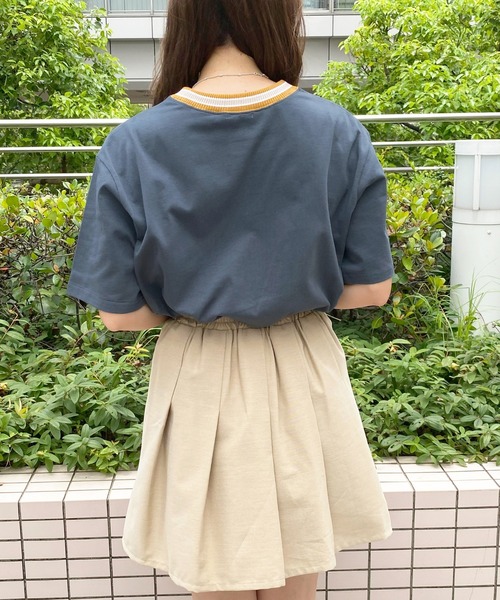apres jour(アプレジュール)の「配色リブTシャツ【ZOZOTOWN限定アイテム】(Tシャツ/カットソー・レディース・ダークグリーン/アイボリー/ダークブルー・X-LARGE/フリー)」の20枚目の写真
