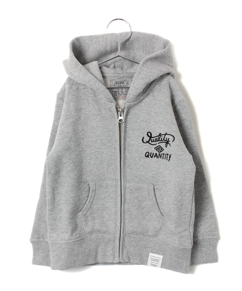 AZUL by moussy(アズールバイマウジー)の「バックWアロー裏起毛ZIPパーカー(パーカー・キッズ・インディゴブルー/トップグレー・100/120/110/150/140/130)」の6枚目の写真