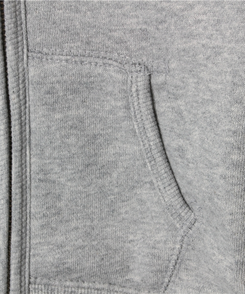 AZUL by moussy(アズールバイマウジー)の「バックWアロー裏起毛ZIPパーカー(パーカー・キッズ・インディゴブルー/トップグレー・100/120/110/150/140/130)」の9枚目の写真