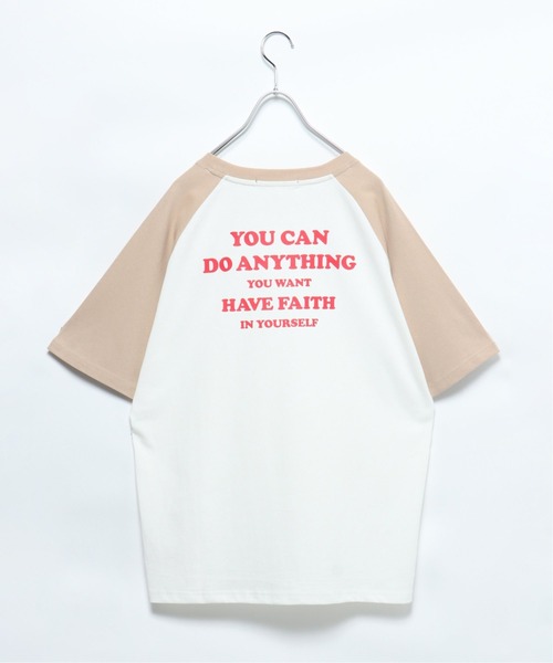 VENCEEXCHANGE（ヴァンスエクスチェンジ）の「CONFIDENCE ラグランTシャツ（Tシャツ/カットソー・レディース・ブラック/クリアグリーン/ライトベージュ・M）」の12枚目の写真