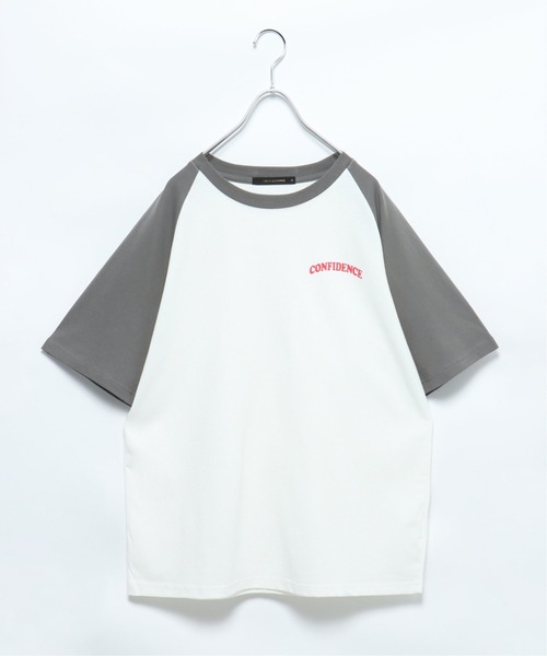 VENCEEXCHANGE（ヴァンスエクスチェンジ）の「CONFIDENCE ラグランTシャツ（Tシャツ/カットソー・レディース・ブラック/クリアグリーン/ライトベージュ・M）」の13枚目の写真