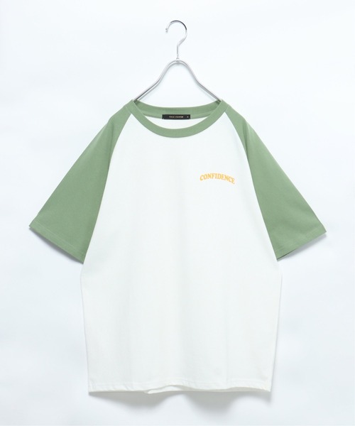 VENCEEXCHANGE（ヴァンスエクスチェンジ）の「CONFIDENCE ラグランTシャツ（Tシャツ/カットソー・レディース・ブラック/クリアグリーン/ライトベージュ・M）」の14枚目の写真