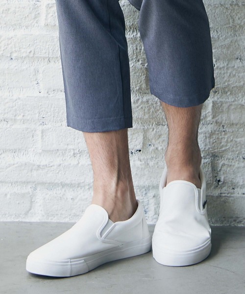 ikka（イッカ）の「CORDURA MIX スリッポン（スリッポン・メンズ・ブラック/ブルー系その他/ホワイト/オリーブ・L/M/XL）」の2枚目の写真