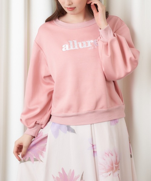 MIIA（ミーア）の「allure miia ロゴスウェット（スウェット・レディース・ブラック/オフホワイト/ピンク・FREE）」の3枚目の写真