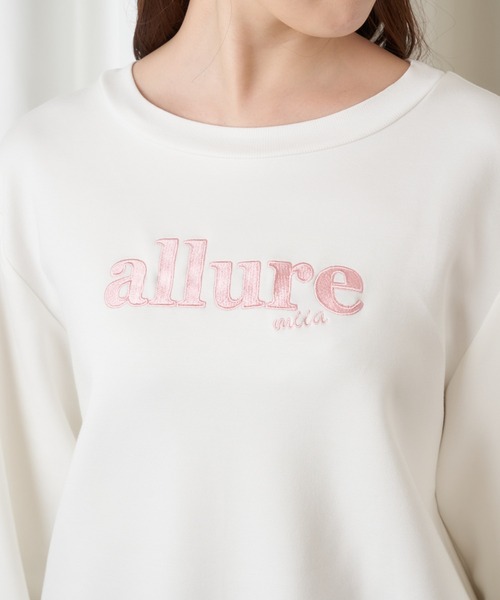 MIIA（ミーア）の「allure miia ロゴスウェット（スウェット・レディース・ブラック/オフホワイト/ピンク・FREE）」の13枚目の写真