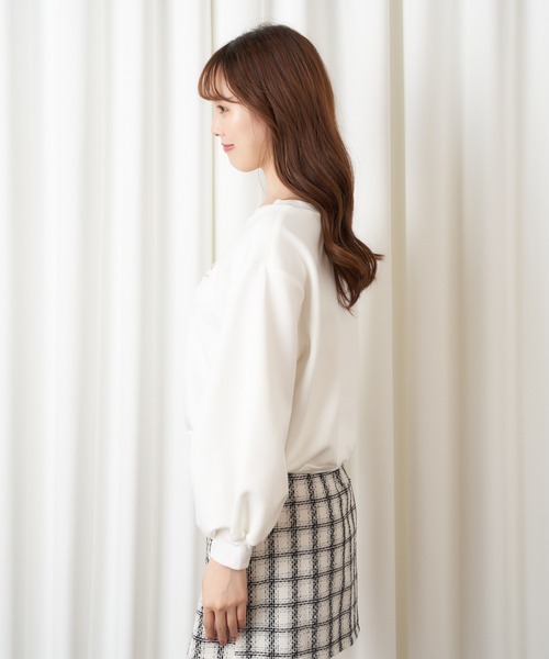 MIIA（ミーア）の「allure miia ロゴスウェット（スウェット・レディース・ブラック/オフホワイト/ピンク・FREE）」の10枚目の写真