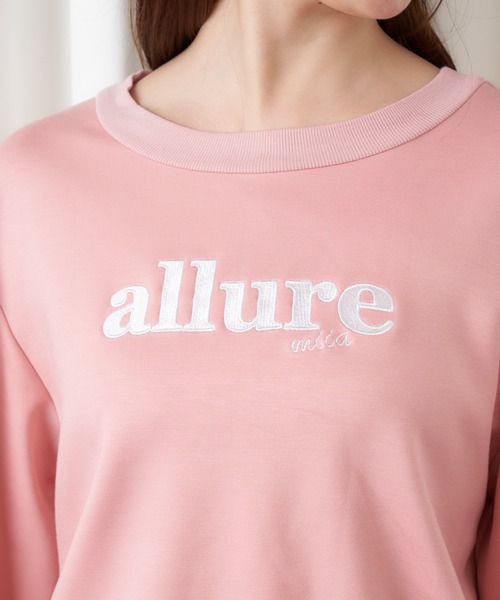 MIIA（ミーア）の「allure miia ロゴスウェット（スウェット・レディース・ブラック/オフホワイト/ピンク・FREE）」の5枚目の写真