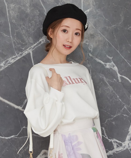 MIIA（ミーア）の「allure miia ロゴスウェット（スウェット・レディース・ブラック/オフホワイト/ピンク・FREE）」の14枚目の写真