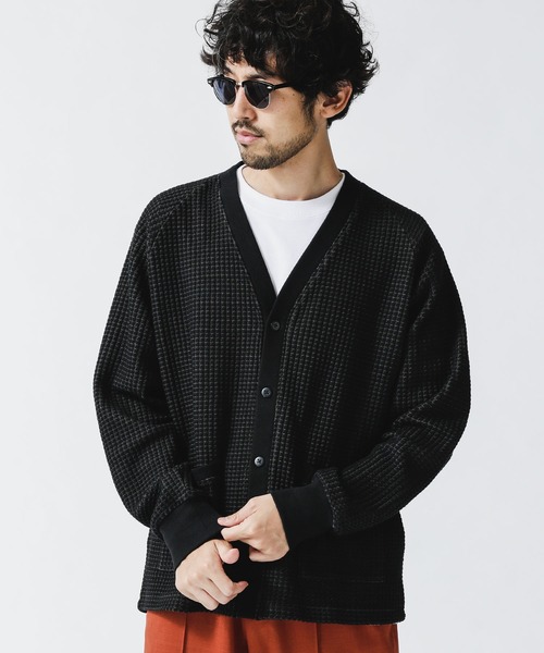 NANO universe(ナノユニバース)の「オニワッフルカーディガン(カーディガン/ボレロ・メンズ・ピンク/ブラック/グレー系その他4・L/S/M)」の10枚目の写真