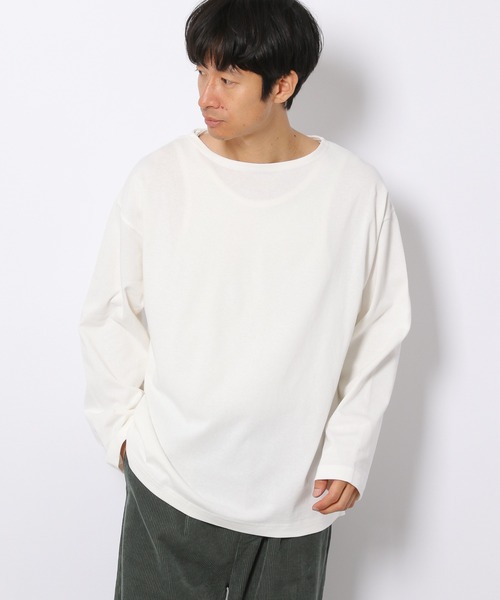 LAKOLE(ラコレ)の「バスクロングスリーブTシャツ / 214659(Tシャツ/カットソー・メンズ・グレー/オフホワイト/ホワイト/チャコール/ダークグレー・LARGE/MEDIUM)」の3枚目の写真