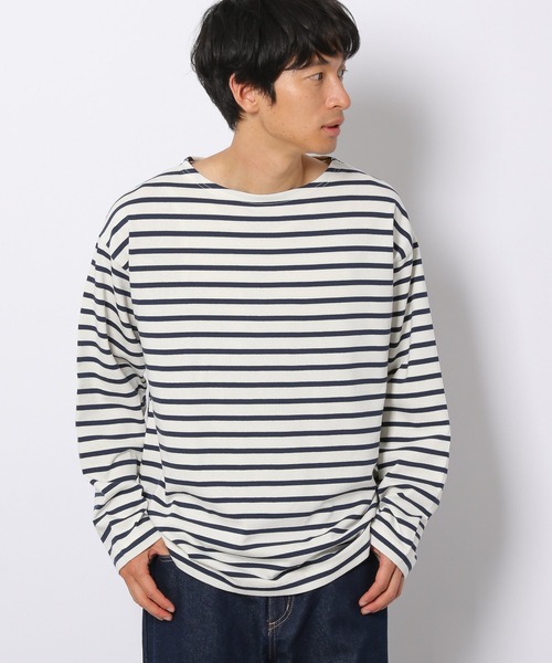 LAKOLE(ラコレ)の「バスクロングスリーブTシャツ / 214659(Tシャツ/カットソー・メンズ・グレー/オフホワイト/ホワイト/チャコール/ダークグレー・LARGE/MEDIUM)」の4枚目の写真