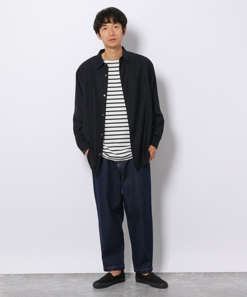 LAKOLE(ラコレ)の「バスクロングスリーブTシャツ / 214659(Tシャツ/カットソー・メンズ・グレー/オフホワイト/ホワイト/チャコール/ダークグレー・LARGE/MEDIUM)」の21枚目の写真