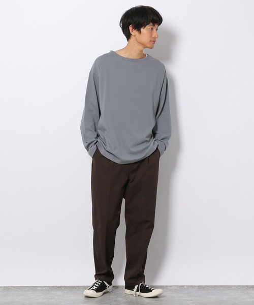 LAKOLE(ラコレ)の「バスクロングスリーブTシャツ / 214659(Tシャツ/カットソー・メンズ・グレー/オフホワイト/ホワイト/チャコール/ダークグレー・LARGE/MEDIUM)」の15枚目の写真