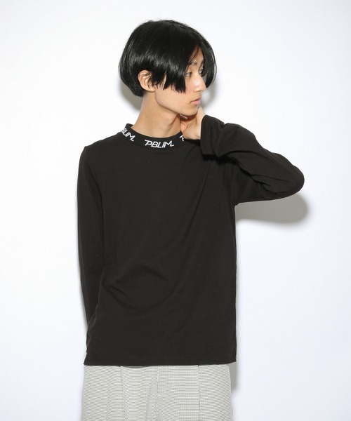 PBLIM（ページボーイリム）の「【PAGEBOYLIM】リムロゴハイネック（Tシャツ/カットソー・レディース・ブラック/オフホワイト・MEDIUM/LARGE）」の6枚目の写真