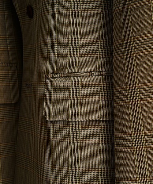 LIDNM（リドム）の「WOOL CHECK JACKET（テーラードジャケット・メンズ・ベージュ・MEDIUM/LARGE）」の11枚目の写真