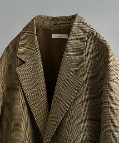 LIDNM（リドム）の「WOOL CHECK JACKET（テーラードジャケット）」 - WEAR