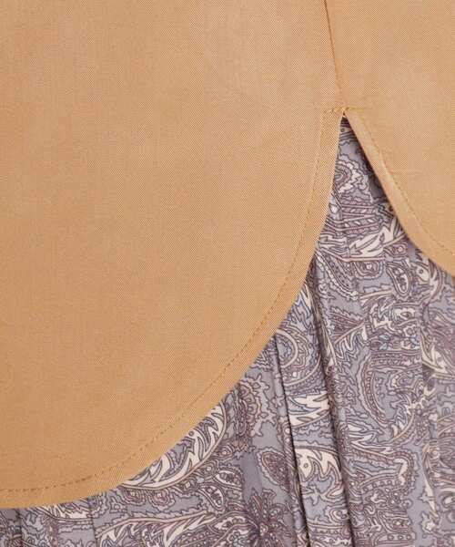 grove（グローブ）の「◆【S-3L】ビブヨーク切り替えチュニック（シャツ/ブラウス・レディース・ナチュラル/パープル系4/カーキ系6/キャメル・04/05/02/03/01）」の12枚目の写真