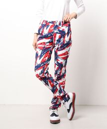 LOUDMOUTH/ラウドマウス ゴルフウェア 総柄 UVカット ストレッチ ロングパンツ
