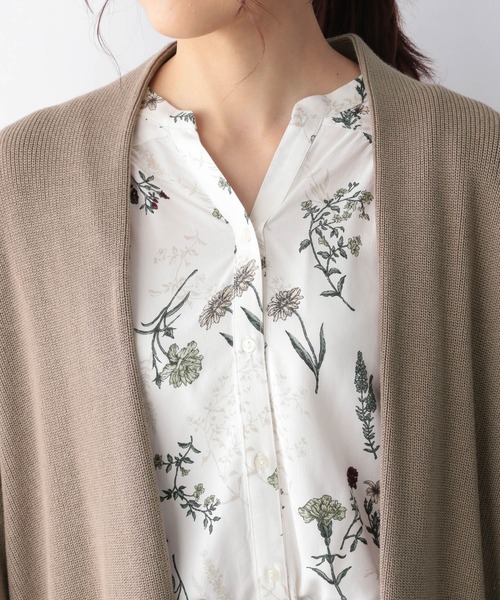 GLOBAL WORK（グローバルワーク）の「洗えるショールカーディガン/958033（カーディガン/ボレロ・レディース・アイボリー/ブラック/モカ・MEDIUM/LARGE）」の17枚目の写真