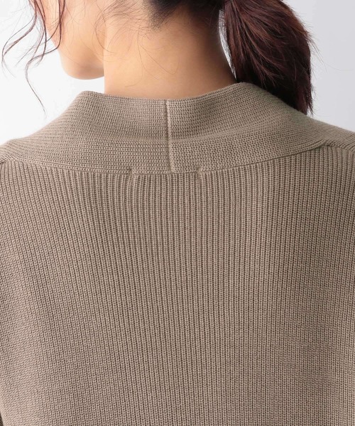 GLOBAL WORK（グローバルワーク）の「洗えるショールカーディガン/958033（カーディガン/ボレロ・レディース・アイボリー/ブラック/モカ・MEDIUM/LARGE）」の4枚目の写真