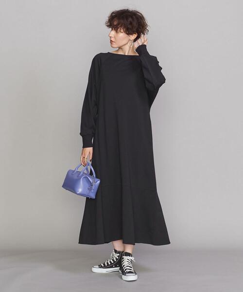 BEAUTY&YOUTH UNITED ARROWS（ビューティーアンドユースユナイテッドアローズ）の「BY コットンドルマンスリーブ ワンピース（ワンピース・レディース・ブラック/ベージュ・FREE）」の14枚目の写真