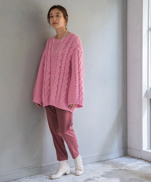 LEPSIM（レプシィム）の「【ハタラク7DAYSパンツ】嬉しい機能が付いたテーパードパンツ[2021秋冬]　959426（その他パンツ・レディース・ブルー/グレイッシュベージュ/イエロー系その他/ブラック/レンガ/レッド・LARGE/SMALL/MEDIUM/X-SMALL/LL）」の9枚目の写真