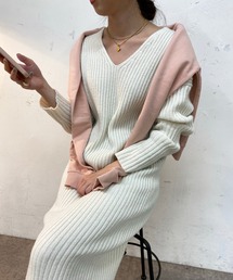 SHENERY | バックシャンリブニットワンピース(ワンピース)