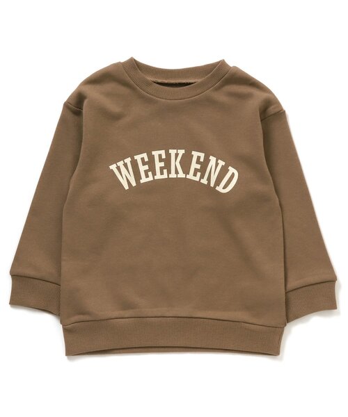 Ampersand（アンパサンド）の「ルームウェア/パジャマ(ロゴ・チェックパンツ) 10分丈（ルームウェア/パジャマ・キッズ・オフホワイト/ブラウン・100/90/140/130/120/110/80）」の5枚目の写真