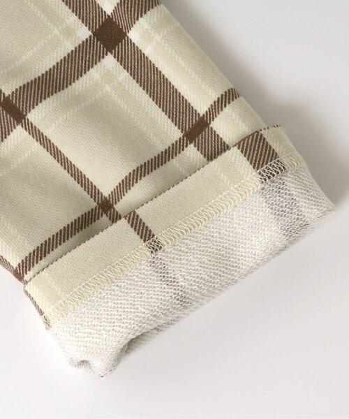 Ampersand（アンパサンド）の「ルームウェア/パジャマ(ロゴ・チェックパンツ) 10分丈（ルームウェア/パジャマ・キッズ・オフホワイト/ブラウン・100/90/140/130/120/110/80）」の10枚目の写真