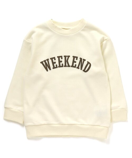 Ampersand（アンパサンド）の「ルームウェア/パジャマ(ロゴ・チェックパンツ) 10分丈（ルームウェア/パジャマ・キッズ・オフホワイト/ブラウン・100/90/140/130/120/110/80）」の3枚目の写真