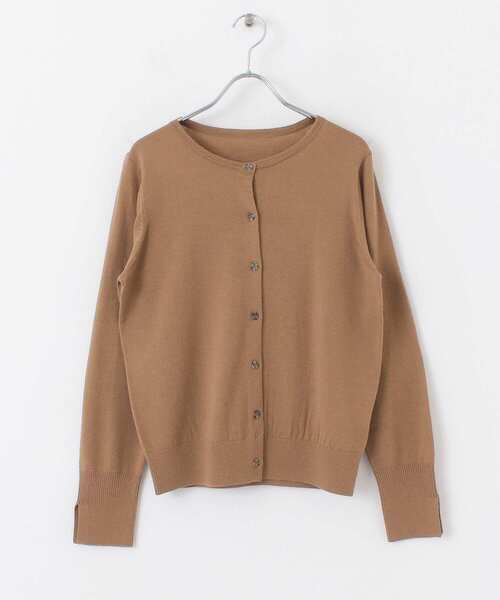 URBAN RESEARCH ROSSO WOMEN（アーバンリサーチ　ロッソ）の「ウォッシャブルウールクルーネックカーディガン（カーディガン/ボレロ・レディース・ブラック/レッド/ベージュ・FREE）」の16枚目の写真