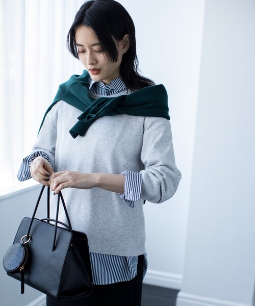 THE SHOP TK (ザ ショップ ティーケー )の「◆ポーチ付きマルヒモバッグ(トートバッグ・レディース・ブラック/ライトベージュ/ブラウン系/ブラウン系6・99)」の6枚目の写真