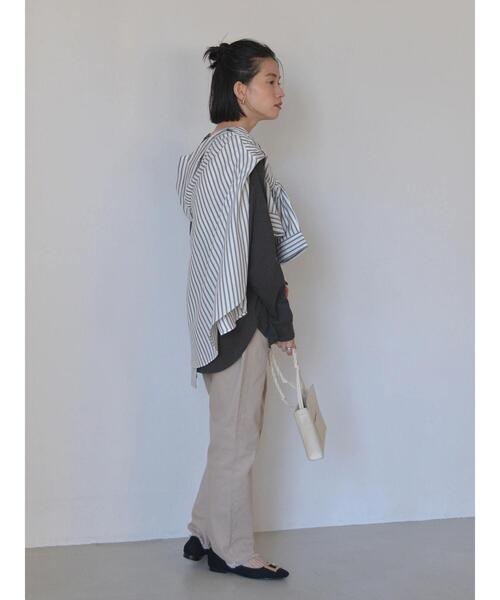 AMERICAN HOLIC(アメリカンホリック)の「★コットンビエラベーシックシャツ(シャツ/ブラウス・レディース・オフホワイト/モカ/その他9/ストライプ/チェック・S/M/L)」の11枚目の写真