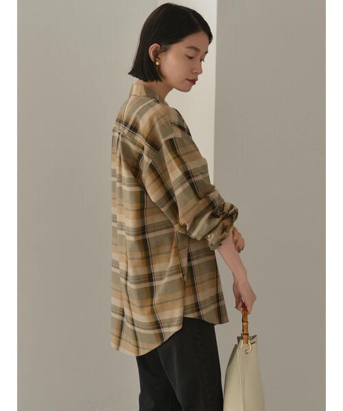 AMERICAN HOLIC(アメリカンホリック)の「★コットンビエラベーシックシャツ(シャツ/ブラウス・レディース・オフホワイト/モカ/その他9/ストライプ/チェック・S/M/L)」の13枚目の写真