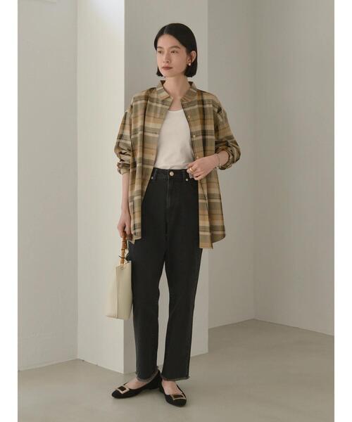 AMERICAN HOLIC(アメリカンホリック)の「★コットンビエラベーシックシャツ(シャツ/ブラウス・レディース・オフホワイト/モカ/その他9/ストライプ/チェック・S/M/L)」の15枚目の写真