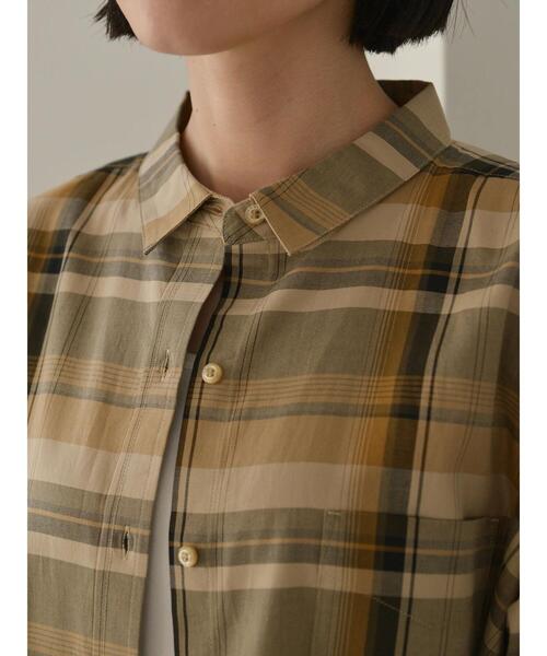 AMERICAN HOLIC(アメリカンホリック)の「★コットンビエラベーシックシャツ(シャツ/ブラウス・レディース・オフホワイト/モカ/その他9/ストライプ/チェック・S/M/L)」の18枚目の写真